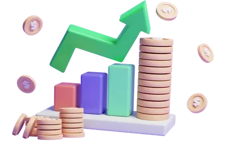 money chart going up